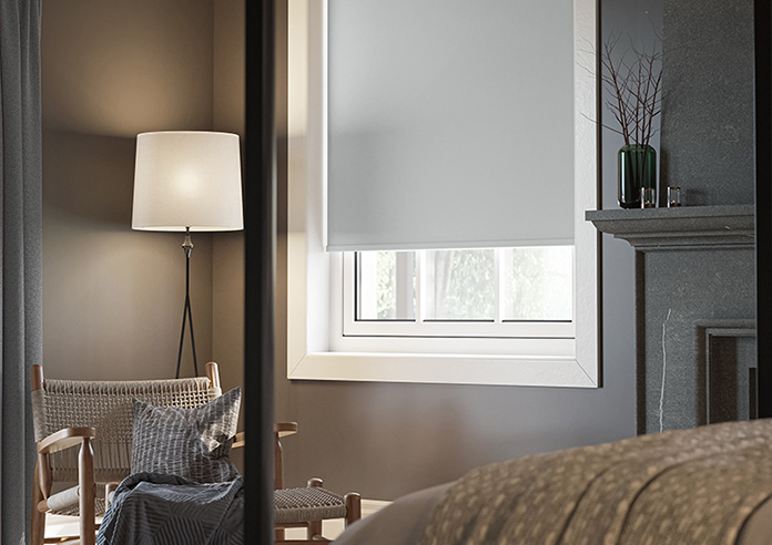 Florenza (Blackout), Alloy Grey - Twist&Fit Roller Blind - Image 5